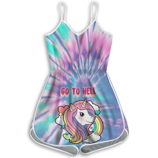 Gearhuman 3D Unicorn Tie Dye Custom Rompers GC21095 Rompers Rompers S 