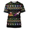 Gearhuman 3D Unicorn Xmas Ugly Christmas Sweater Custom Tshirt Apparel GV07106 3D T-shirt T-Shirt S