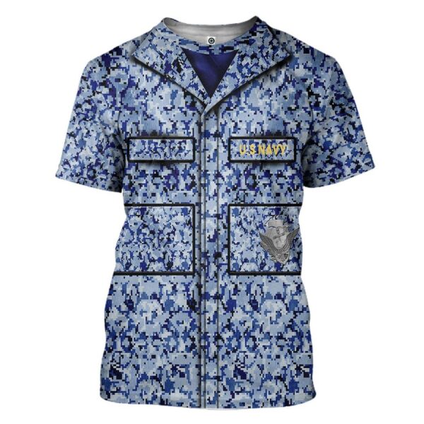 Gearhuman 3D US Navy Uniform Tshirt Hoodie Apparel GK081213 3D Apparel T-Shirt S 