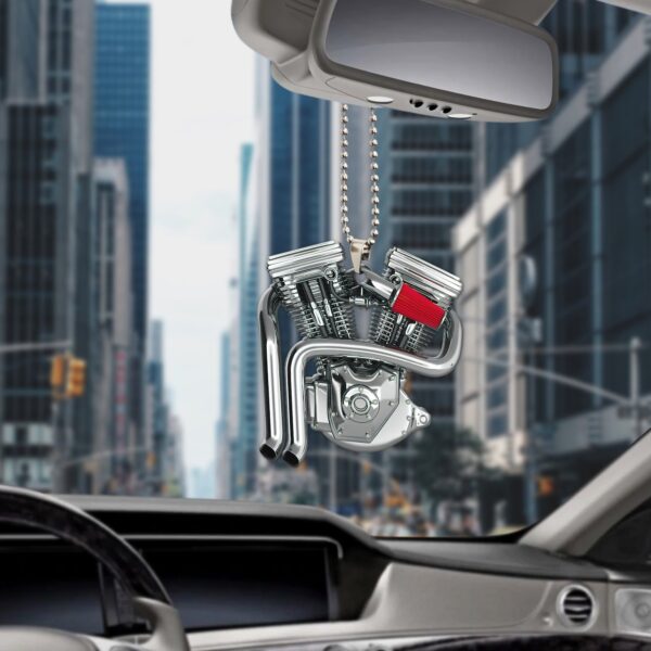 Gearhuman 3D V Twin Engine Car Hanging ZK26052114 Car Hanging 