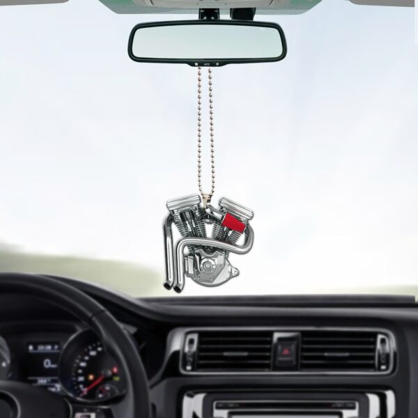 Gearhuman 3D V Twin Engine Car Hanging ZK26052114 Car Hanging 