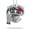 Gearhuman 3D V Twin Engine Car Hanging ZK26052114 Car Hanging Car Hanging/1 Pack