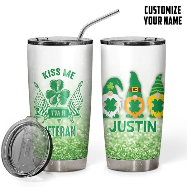 Gearhuman 3D Veteran St Patrick Day Custom Name Tumbler GB19026 Tumbler