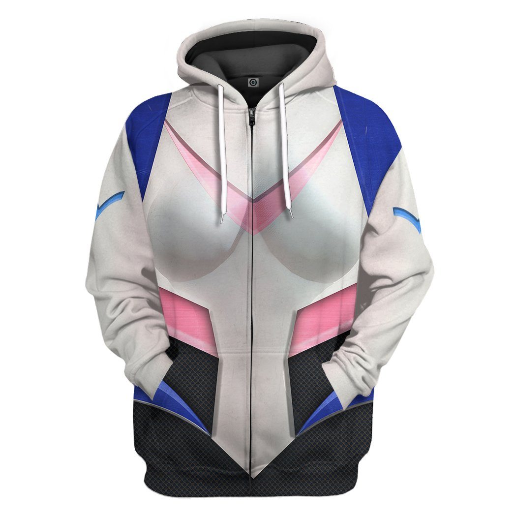 Gearhuman 3D Voltron Legendary Defender Princess Alura Armor Custom Tshirt Hoodie Apparel GK13013 3D Apparel Zip Hoodie S