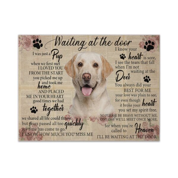 Gearhuman 3D Waiting At The Door Labrador Custom Canvas GB250120 Canvas 1 Piece Non Frame M