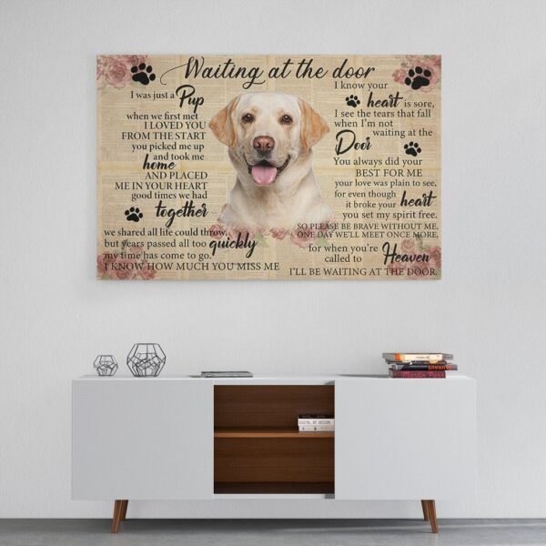 Gearhuman 3D Waiting At The Door Labrador Custom Canvas GB250120 Canvas