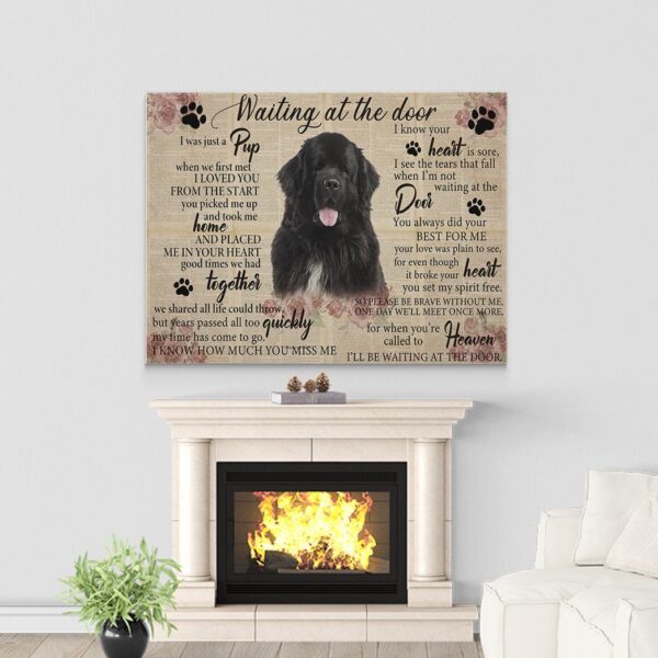 Gearhuman 3D Waiting At The Door Newfoundland Custom Canvas GB17021 Canvas