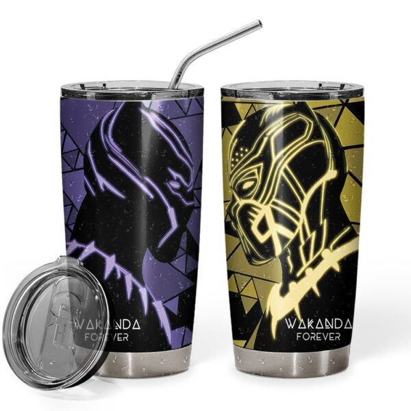Gearhuman 3D Wakanda Forever Custom Design Vacuum Insulated Tumbler GV010916 Tumbler 20oz