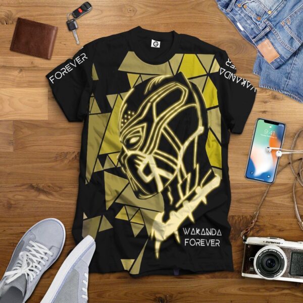 Gearhuman 3D Wakanda Forever Custom Tshirt Apparel GV03098 3D T-shirt