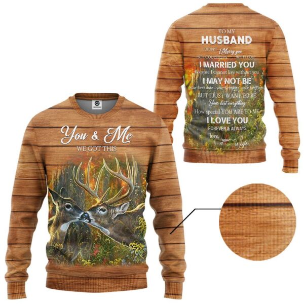 Gearhuman 3D We Got This To My Husband Tshirt Hoodie Apparel GB06012 3D Apparel