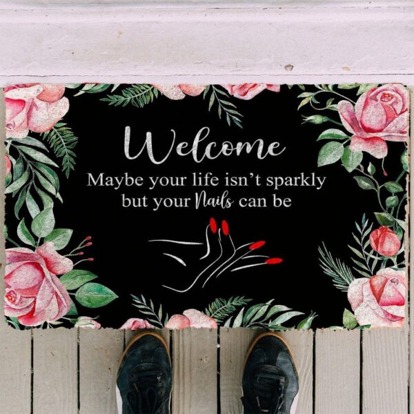 Gearhuman 3D Welcome Nails Salon Doormat ZK0906216 Doormat