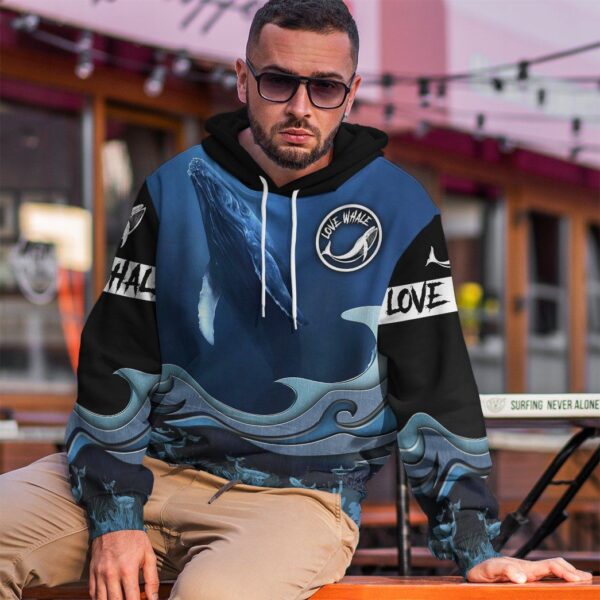 Gearhuman 3D Whale Watching Custom Tshirt Hoodie Apparel GV12112 3D Apparel 