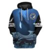 Gearhuman 3D Whale Watching Custom Tshirt Hoodie Apparel GV12112 3D Apparel Hoodie S
