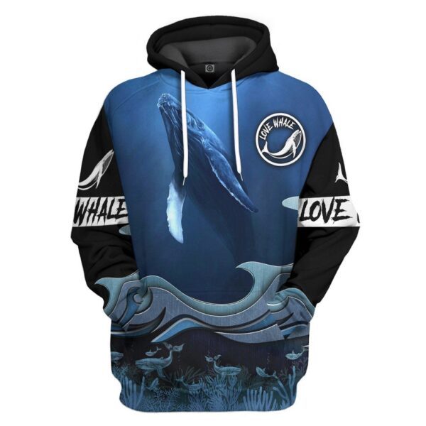 Gearhuman 3D Whale Watching Custom Tshirt Hoodie Apparel GV12112 3D Apparel Hoodie S 