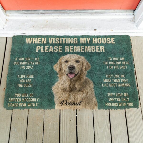 Gearhuman 3D When Visiting My House Please Remember Custom Name Custom Photo Doormat GW10062127 Doormat