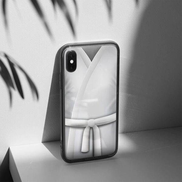 Gearhuman 3D White Karate Belt Phone Case ZK1706219 Glass Phone Case 