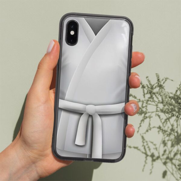 Gearhuman 3D White Karate Belt Phone Case ZK1706219 Glass Phone Case 