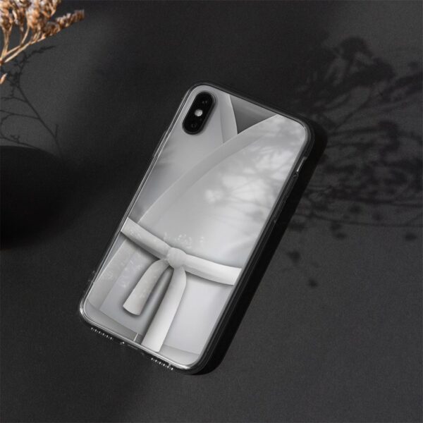Gearhuman 3D White Karate Belt Phone Case ZK1706219 Glass Phone Case