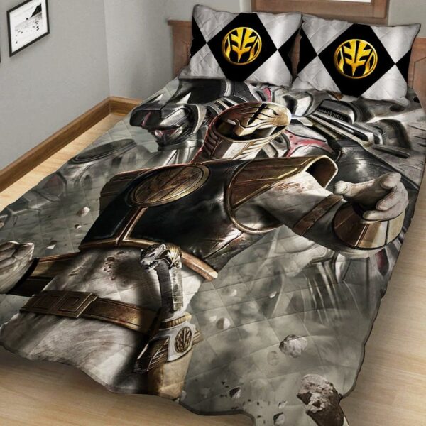 Gearhuman 3D White Power Ranger Custom Quilt Set GW12016 Quilt Set 