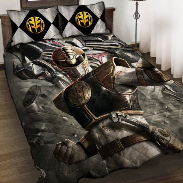 Gearhuman 3D White Power Ranger Custom Quilt Set GW12016 Quilt Set 