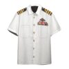 Gearhuman 3D White Uniforms Of The Royal Navy Custom Short Sleeve Shirt GV171115 Short Sleeve Shirt Short Sleeve Shirt S