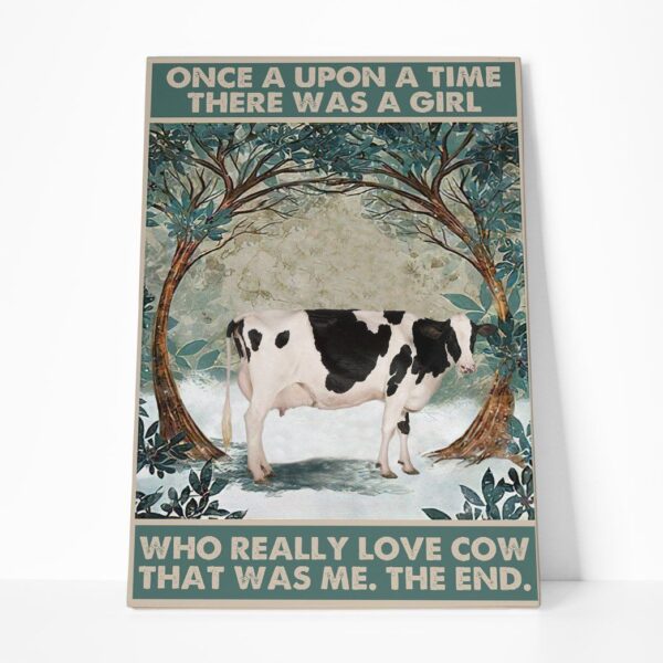 Gearhuman 3D Who Really Loved Cow Canvas GB220221 Canvas 1 Piece Non Frame M