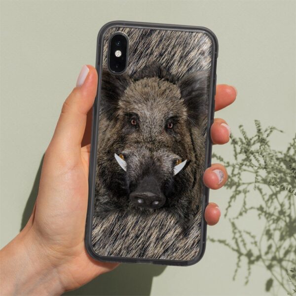 Gearhuman 3D Wild Boar Custom Phone Case GV091119 Glass Phone Case 