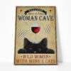 Gearhuman 3D Wild Women With Wine And Cats Canvas GB080310 Canvas 1 Piece Non Frame M