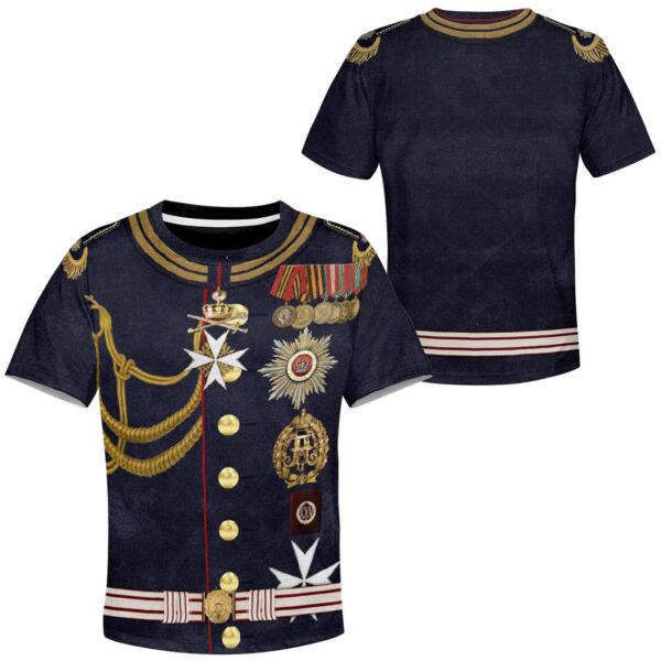 Gearhuman 3D Wilhelm II Custom Hoodie Apparel GH230401 Kid 3D Apparel 