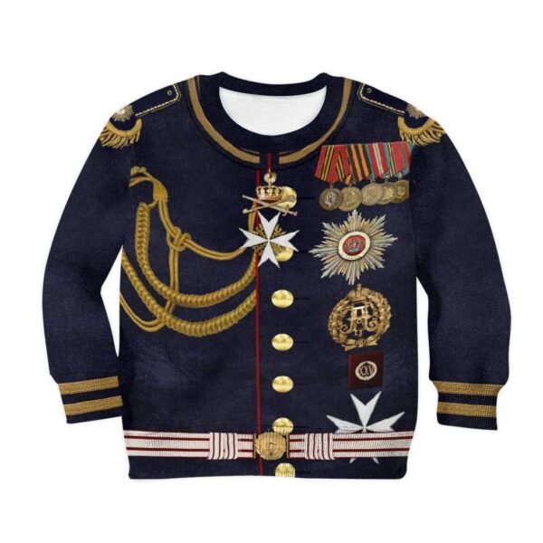 Gearhuman 3D Wilhelm II Custom Hoodie Apparel GH230401 Kid 3D Apparel Kid Sweatshirt 2XS