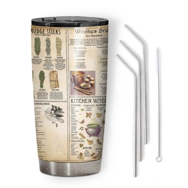 Gearhuman 3D Witchcraft Knowledge Custom Design Vacuum Insulated Tumbler GW01101 Tumbler
