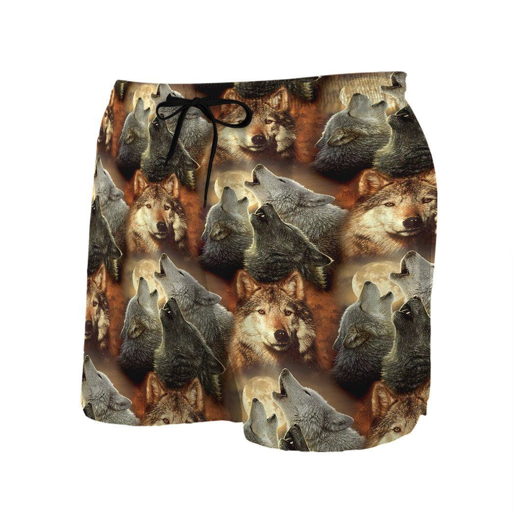 Gearhuman 3D Wolf Beach Short ZZ3105215 Men Shorts