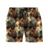Gearhuman 3D Wolf Beach Short ZZ3105215 Men Shorts Beach Shorts / S