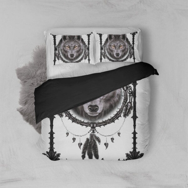 Gearhuman 3D Wolf Dreamcatcher Bedding Set GB10039 Bedding Set Twin 3PCS