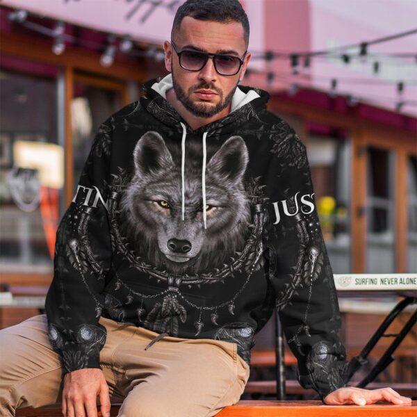 Gearhuman 3D Wolf Dreamcatcher Custom Name Tshirt Hoodie Apparel GB100310 3D Apparel