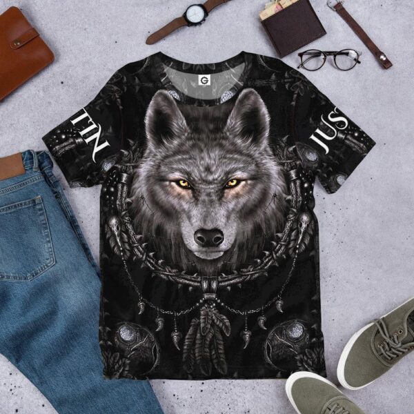 Gearhuman 3D Wolf Dreamcatcher Custom Name Tshirt Hoodie Apparel GB100310 3D Apparel