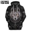 Gearhuman 3D Wolf Dreamcatcher Custom Name Tshirt Hoodie Apparel GB100310 3D Apparel Hoodie S