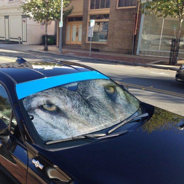 Gearhuman 3D Wolf Eyes Car Sunshade ZK3006214 Auto Sunshade 