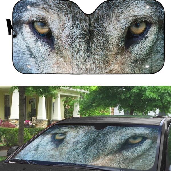Gearhuman 3D Wolf Eyes Car Sunshade ZK3006214 Auto Sunshade 