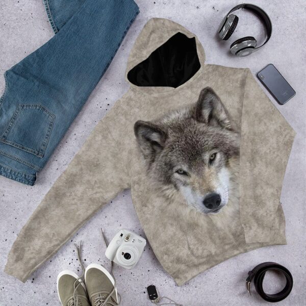 Gearhuman 3D Wolf Front And Back Tshirt Hoodie Apparel GV09033 3D Apparel