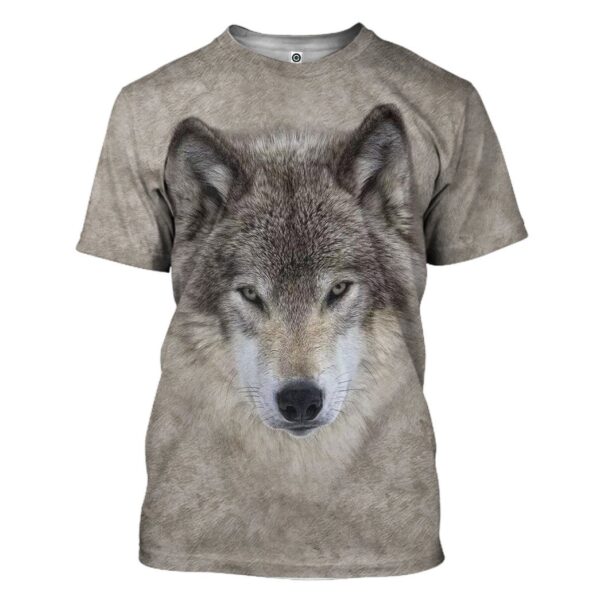 Gearhuman 3D Wolf Front And Back Tshirt Hoodie Apparel GV09033 3D Apparel T-Shirt S