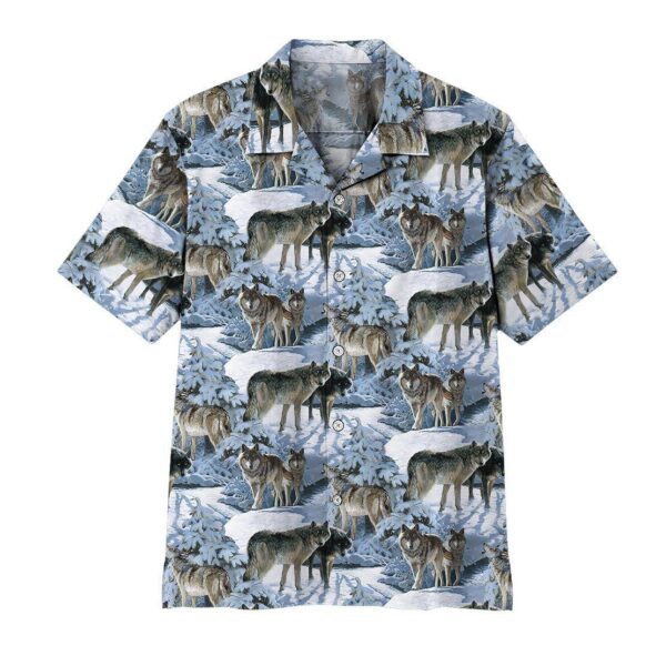Gearhuman 3D Wolf Hawaii Shirt ZZ2705215 Hawai Shirt Short Sleeve Shirt S 