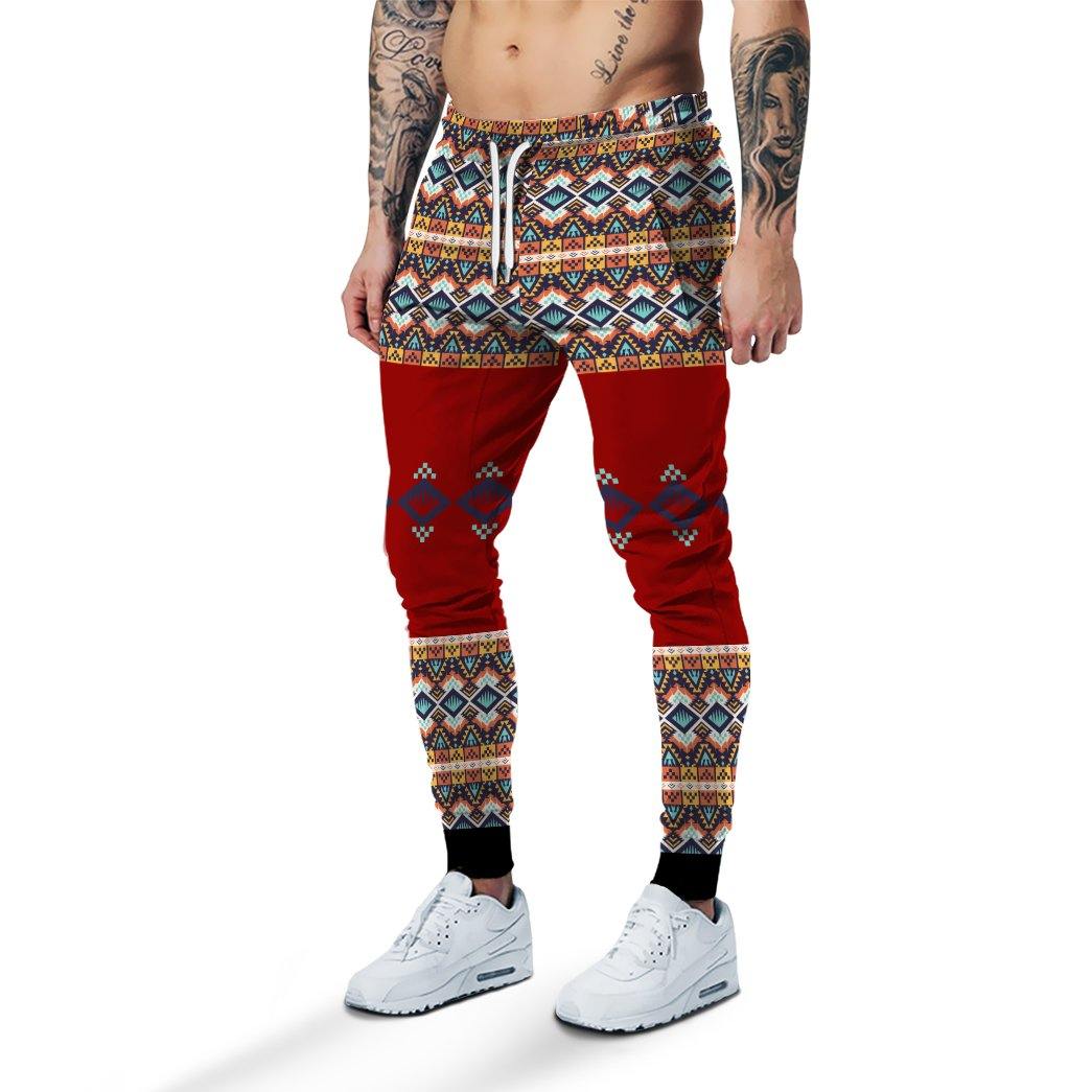 Gearhuman 3D Wolf Native American Sweatpants GB03034 Sweatpants