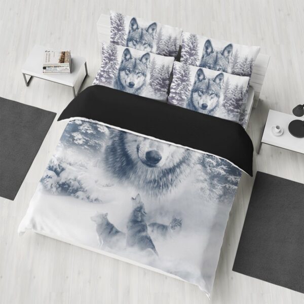 Gearhuman 3D Wolf Snow Bedding Set GB11033 Bedding Set