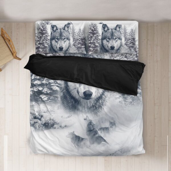 Gearhuman 3D Wolf Snow Bedding Set GB11033 Bedding Set