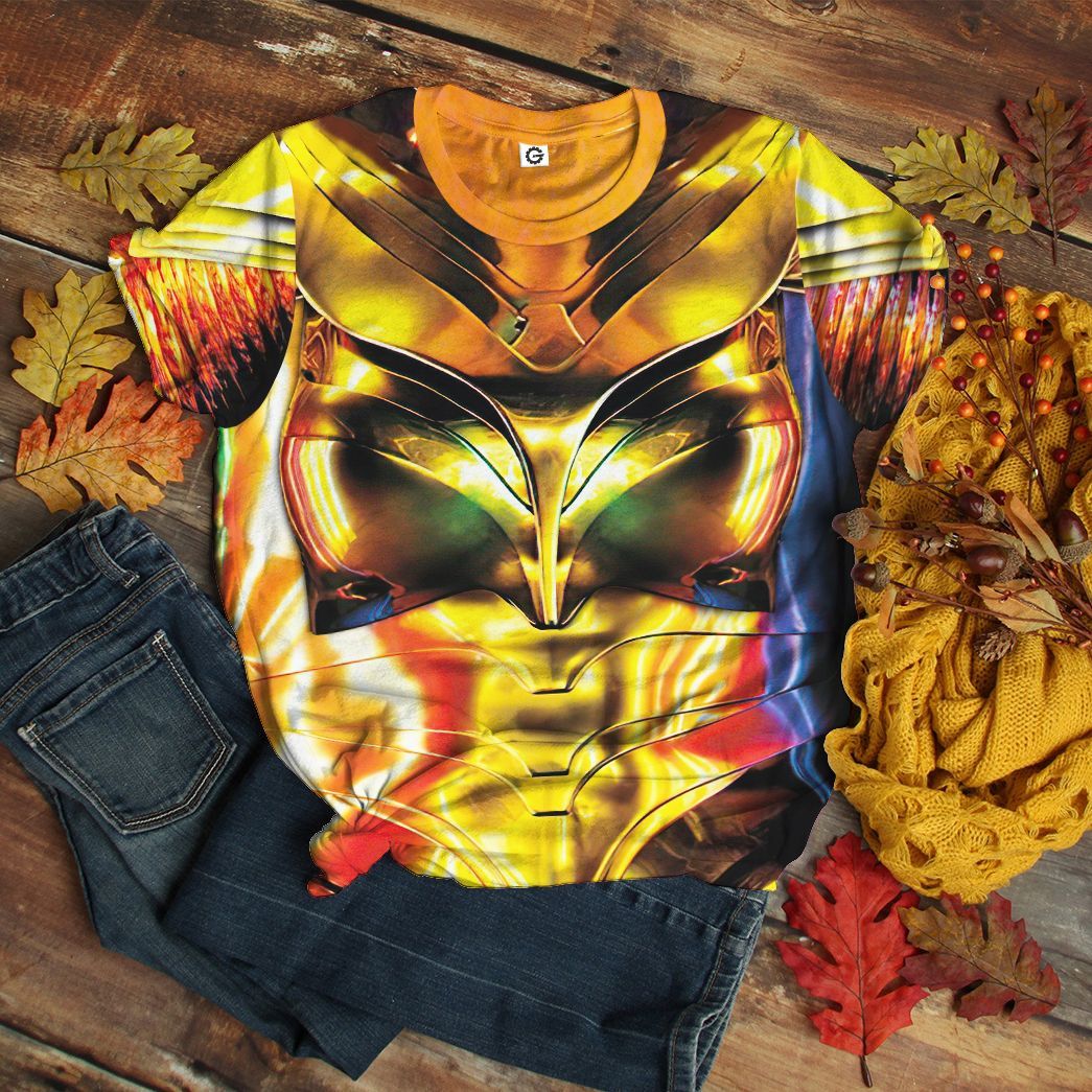 Gearhuman 3D Wonder Woman 1984 Colourful Custom Tshirt Hoodie Appreal CU03121 3D Apparel