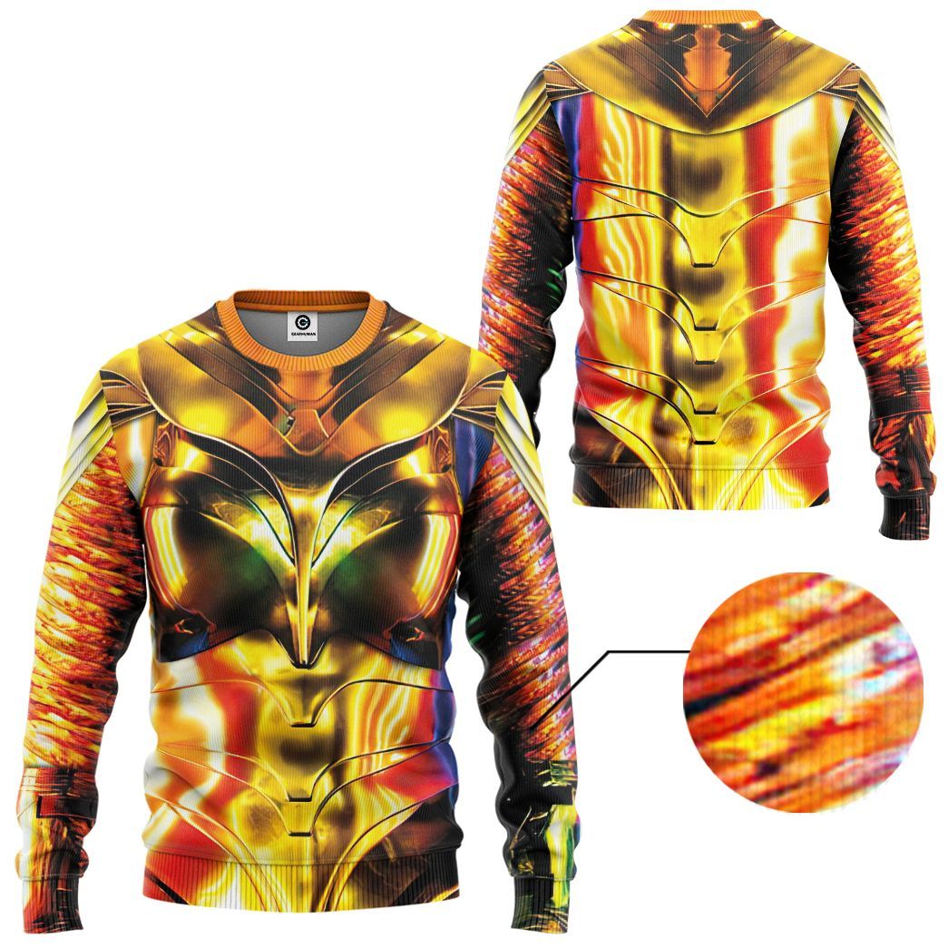 Gearhuman 3D Wonder Woman 1984 Colourful Custom Tshirt Hoodie Appreal CU03121 3D Apparel