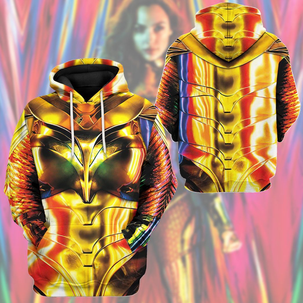 Gearhuman 3D Wonder Woman 1984 Colourful Custom Tshirt Hoodie Appreal CU03121 3D Apparel