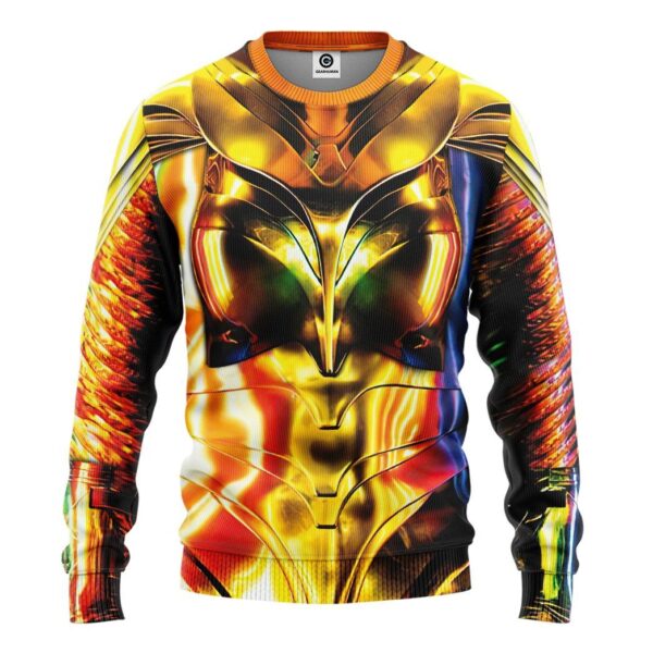 Gearhuman 3D Wonder Woman 1984 Colourful Custom Tshirt Hoodie Appreal CU03121 3D Apparel Long Sleeve S