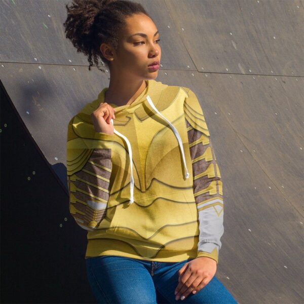 Gearhuman 3D Wonder Woman Custom Hoodie Apparel GL240820 3D Custom Fleece Hoodies